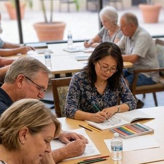 Adult Coloring activity art