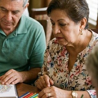 Adult Coloring activity art