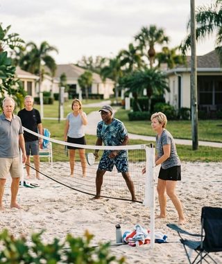 Beach Tennis activity art