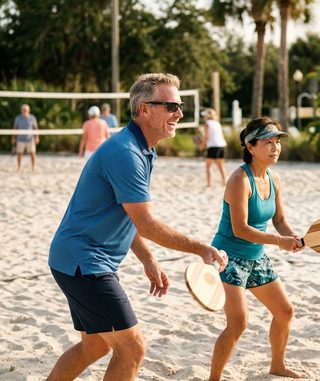 Beach Tennis activity art