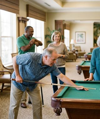 Billiards activity art
