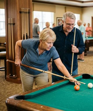 Billiards activity art