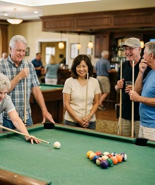 Billiards activity art