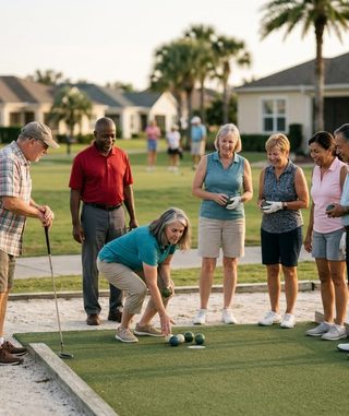 Bocce Golf activity art