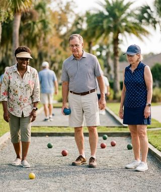 Bocce Golf activity art