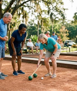 Bocce activity art