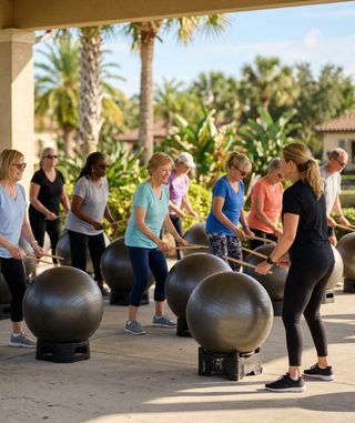 Cardio Drumming activity art