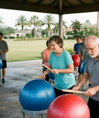 Cardio Drumming activity art
