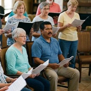 Choral activity art