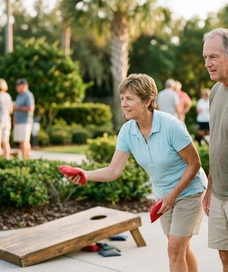 Corn Toss activity art