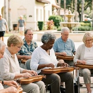 Dulcimer activity art