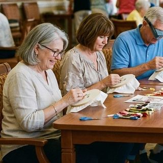 Embroidery activity art