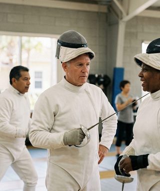Fencing activity art