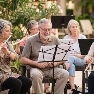 Flute activity art