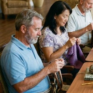 Knit & Crochet activity art