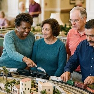 Model Trains activity art