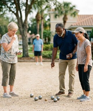 Petanque activity art