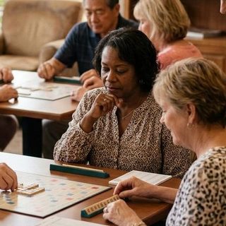 Scrabble activity art