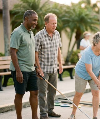 Shuffleboard activity art