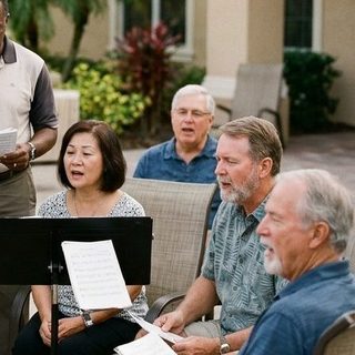 Singing activity art