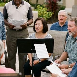 Singing activity art