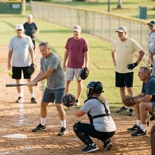 Softball activity art