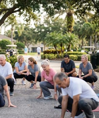 Stretching activity art