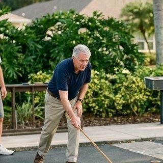 Table Shuffleboard activity art