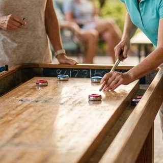 Table Shuffleboard activity art