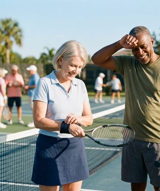 Touch Tennis activity art