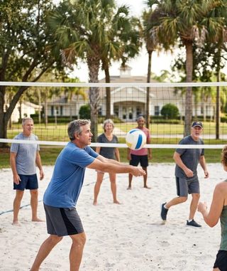 Volleyball activity art