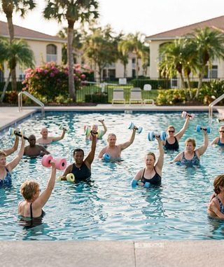 Water Aerobics activity art