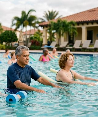 Water Aerobics activity art